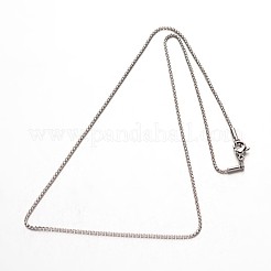 304 Edelstahl-Boxkettenhalsketten&nbsp;NJEW-M124-10