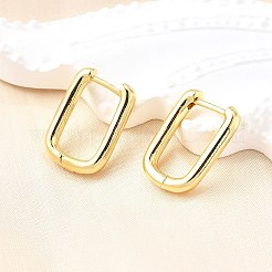 Латунные английском замке Серьги-кольца X-EJEW-F245-04G-A