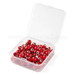 3 нить 3 стилей ручной работы сглаз лэмпворк круглые бусы LAMP-LS0001-12F