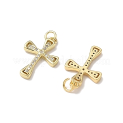 Pendentifs avec zircon cubiques à micro-pavés en laiton&nbsp;X1-KK-Q068-49D-G