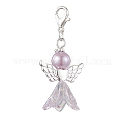 Decorazioni pendenti con angelo in vetro e perle di vetro&nbsp;HJEW-JM01939