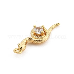 Pendentifs avec zircon cubiques à micro-pavés en laiton&nbsp;KK-M321-01C-G