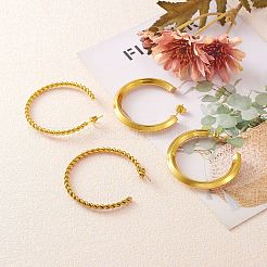 Серьги-гвоздики из нержавеющей стали 304 EJEW-SZ0001-17G