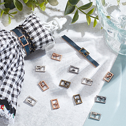 100 шт. 4-цветные мини-пряжки из сплава для центральной планки FIND-NB0004-04