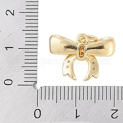 Placage de crémaillère en laiton micro pavé pendentifs en zircone cubique claire&nbsp;KK-Z060-06G-02