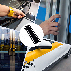 PVC製車フードステッカー  粘着デカール  ブラック  1800x90x0.1mm&nbsp;DIY-WH0308-961C