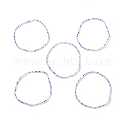Set di braccialetti elastici con perline di semi di vetro da 5 pezzo&nbsp;BJEW-JB09473