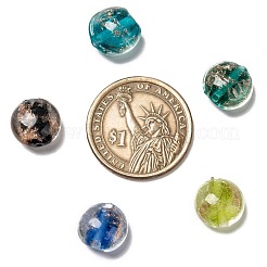 Бусины ручной работы бусины золотого песка&nbsp;SLFG12mmY-1