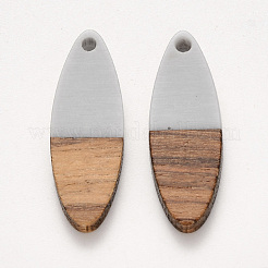 Pendentifs en bois de résine et de noyer&nbsp;RESI-S358-18
