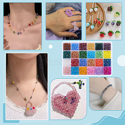 48 fili 24 stili fili di perline di vetro placcato&nbsp;EGLA-PH0002-02