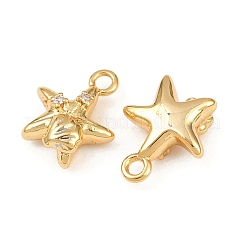 Ozean-Motiv Messing Micro Pave Zirkonia Charms&nbsp;KK-F902-08F-G