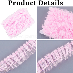 10 м хлопкового плиссированного цветочного кружева OCOR-CY0002-28A