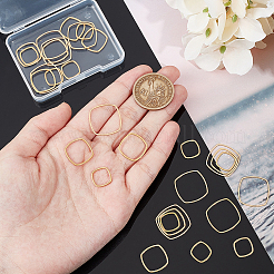 30 шт. 3 стиля 201 соединительных колец из нержавеющей стали STAS-UN0057-16
