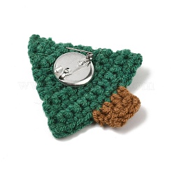 Рождественская брошь из пряжи JEWB-K029-02