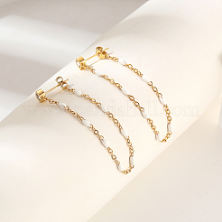 Стильные серьги-гвоздики с кисточками из нержавеющей стали 304&nbsp;TQ2986-3