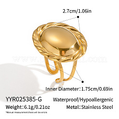 Регулируемые открытые манжеты из нержавеющей стали 304 для женщин&nbsp;EY8855-1