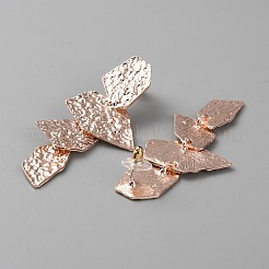 Серьги-гвоздики из сплава с подвесками для женщин EJEW-WH0020-01RG