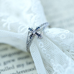 925 перстень из стерлингового серебра с паве из кубических цирконий FS-WGCB4BE-04