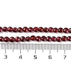 Гранат природный бисер нитей G-F770-B02-01