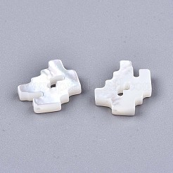 Shell perle bianche naturali&nbsp;SSHEL-ZX004-02L
