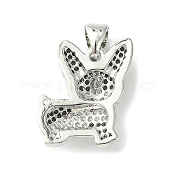 Латунные микро проложить кубического циркония подвески&nbsp;ZIRC-F138-04P