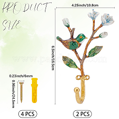 Вешалки-крючки из эмали&nbsp;DIY-WH20007-684G-03