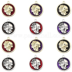 12шт 6 цвета сплава эмалевые подвески&nbsp;FIND-FS0003-81