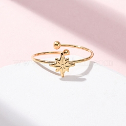 Bague ouverte en acier inoxydable 304 pour femme&nbsp;RJEW-A071-01B-G