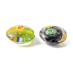 Cuentas de vidrio millefiori hechas a mano&nbsp;X-LAMP-S037-M