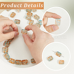 70pcs transparente sprühlackierte Glasperlen&nbsp;GLAA-SC0003-34