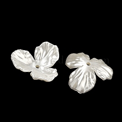 3-лепестковые колпачки для бусин из АБС-пластика с имитацией жемчуга&nbsp;KY-F024-03