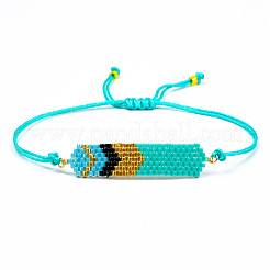 Bracelet en perles de verre tressées&nbsp;BJEW-A121-20