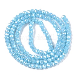 Стеклянные бусины с гальваническим покрытием &nbsp;LS-EGLA-A044-P1mm-B08