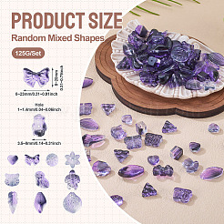 125 г прозрачных стеклянных бусин градиентного цвета&nbsp;GLAA-TA0003-58B