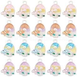 32шт 4 цвета сплава эмалевые подвески&nbsp;FIND-TA0008-76A