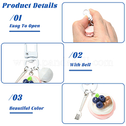 8 шт. подвеска в виде торта из смолы&nbsp;HJEW-YW00279