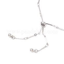 Изготовление слайдера для браслета из плоской цепочки из нержавеющей стали 304 AJEW-JB01347-02