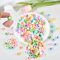 300pcs 10 Farben undurchsichtige Acrylperlen&nbsp;SACR-SP0001-53B
