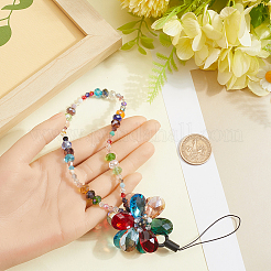 Цветочные стеклянные и хрустальные бусины мобильные ремни&nbsp;FIND-WH20004-41