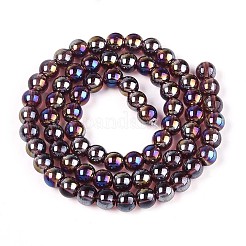 Гальванизируйте прозрачное стекло бисер нитей&nbsp;LS-GLAA-T032-T6mm-AB19