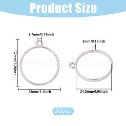 Pendenti con castone aperto in lega di zinco da 50 pz&nbsp;FIND-CA0011-54P