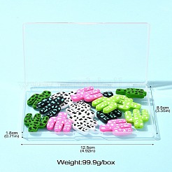 20 шт. 5 цвета кактус пищевые экологически чистые силиконовые фокусные бусины&nbsp;SIL-CJ0001-74