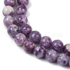 Натуральные лепидолитовые бусины G-U026-A06-10mm