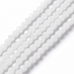 Fili di perline giada di vetro imitato&nbsp;LS-EGLA-J042-4mm-30