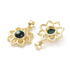 Природного малахита подвески&nbsp;G-B123-02G-04