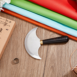 Стальной кожевенный нож TOOL-WH0053-25P