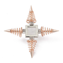 Générateur d'énergie spirituelle en laiton doré rose&nbsp;DJEW-P003-01RG-05