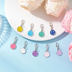 Подвесные украшения из эмали из сплава 9 шт.&nbsp;HJEW-JM04322