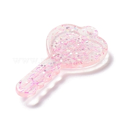 Акриловый кулон с блестками X1-OACR-H035-01C