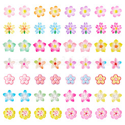 70 шт. 7 стиля кабошонов из непрозрачной эмалевой смолы&nbsp;CRES-TA0001-51